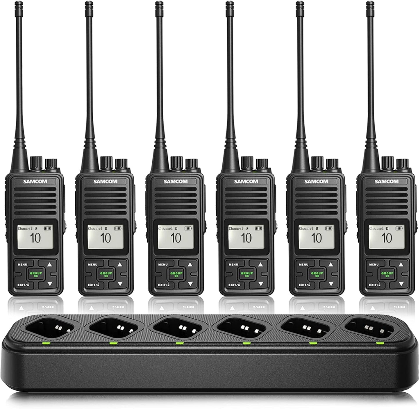 SAMCOM FPCN10A Two Way Radios with Long Battery Life and Charger