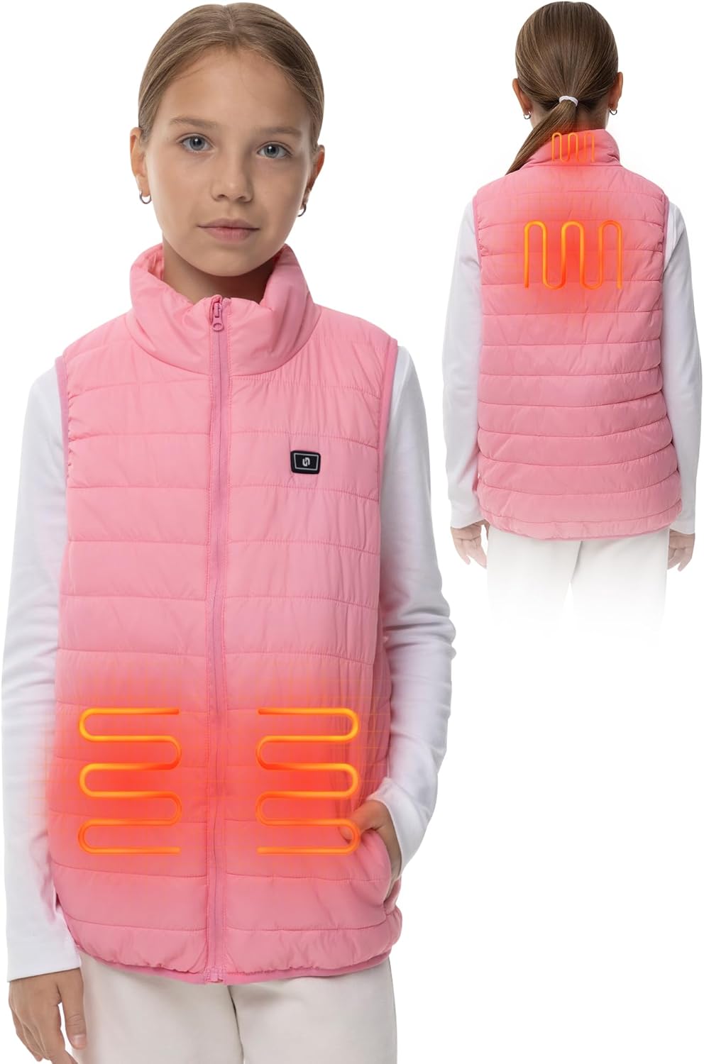Kids Heated Vest for Boys Girls Lightweight Electric Gilet