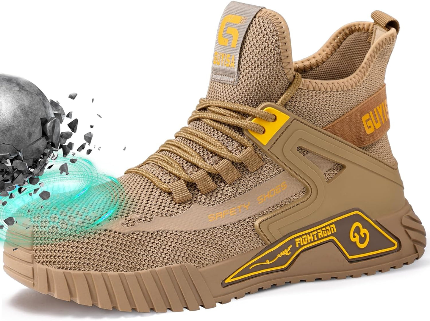 Steel Toe Shoes for Men Work Safety Shoes Comfortable Lightweight