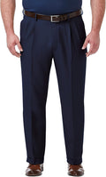 Men's Premium Comfort Classic Fit Pleat Front Pant - Stretch Waist