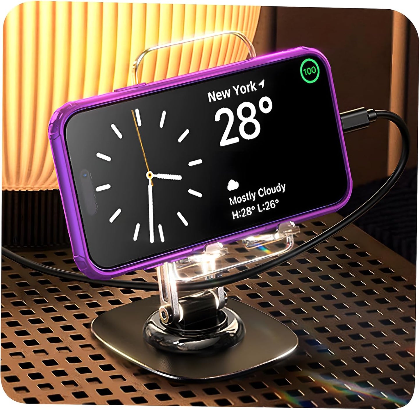 LISEN Cubicle Cute Phone Stand - Elegant Holder for 4-11'' Phones