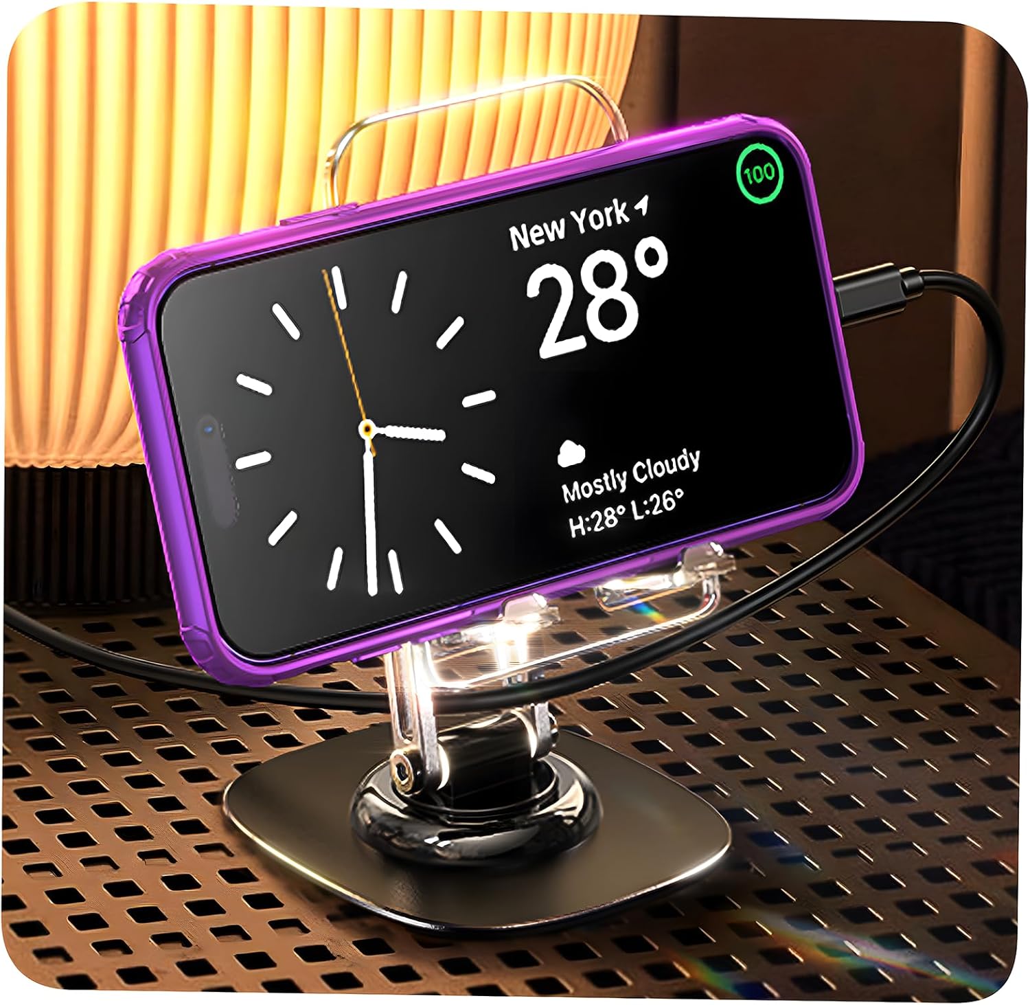LISEN Cubicle Cute Phone Stand - Elegant Holder for 4-11'' Phones