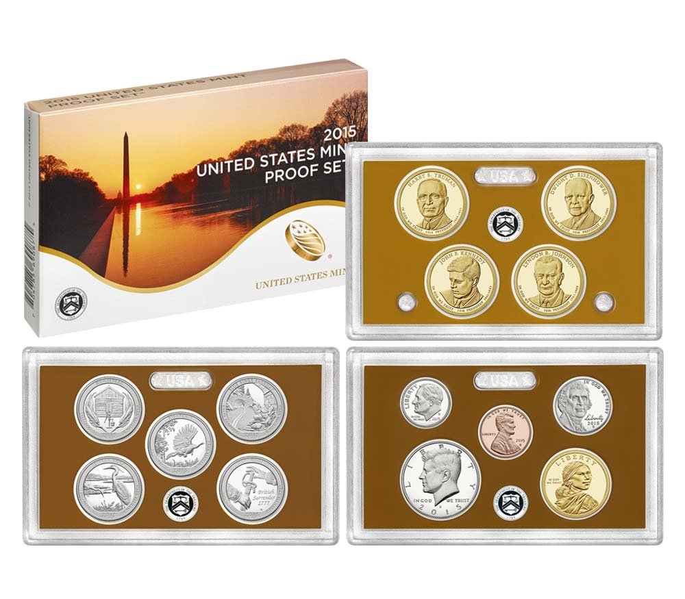 2015 S 14 Coin Clad Proof Set with National Park Quarters