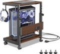 Computer Tower Stand with Charge Station and USB Ports - Height