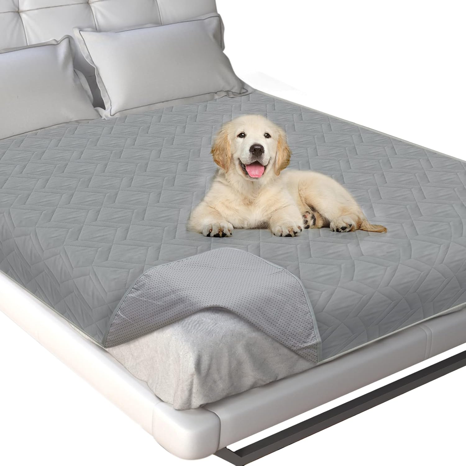 Waterproof Dog Bed Cover with Non-Skid Bottom for Pets