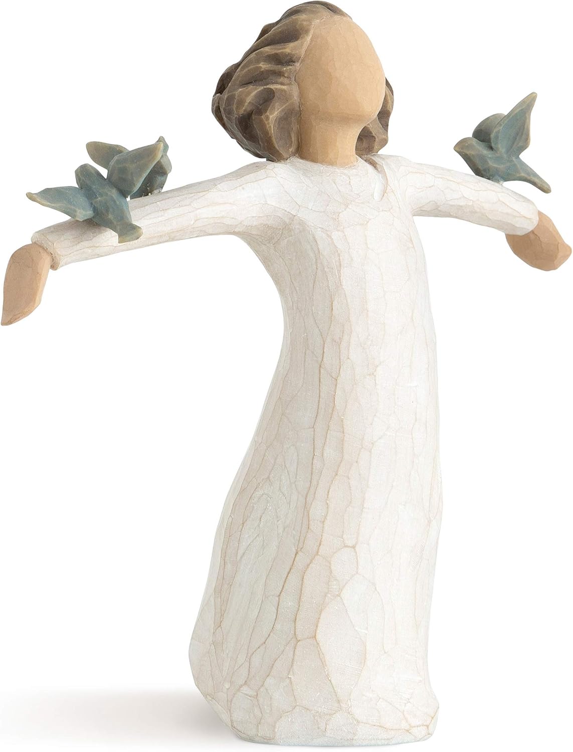 Willow Tree Happiness Figure with Bluebirds for Creative Expression
