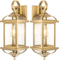 Elegant 2-Pack 18 Gold Outdoor Wall Lights for Your Home
