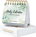 Inspirational Perpetual Desk Calendar - Daily Quotes, Office Decor