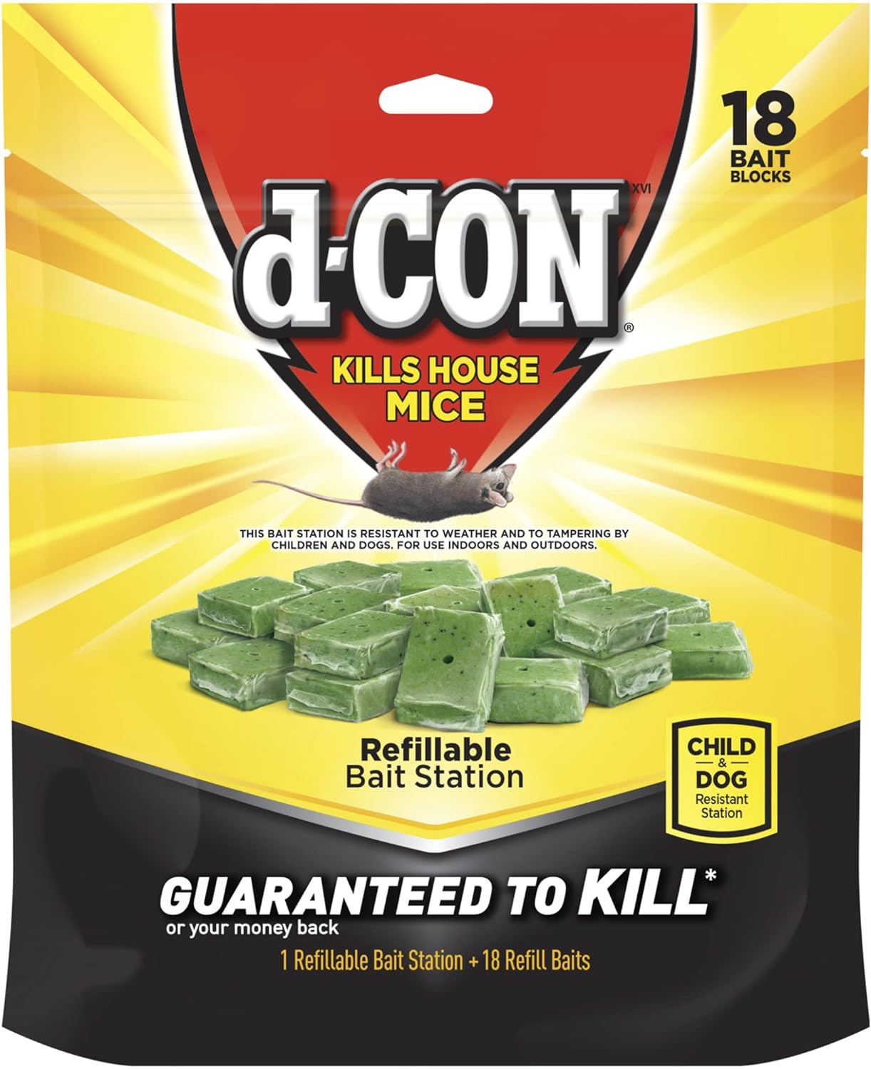 Effective 18x Mouse Control: d-CON Corner Bait Station