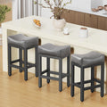 Counter Height Bar Stools Set of 3 24 in - Comfortable Saddle Seats