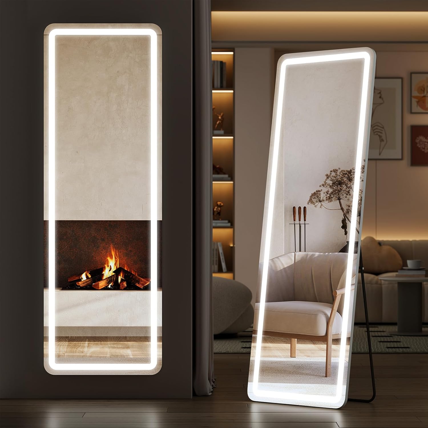 Sweetcrispy Full Length Mirror with LED Lights for Any Room