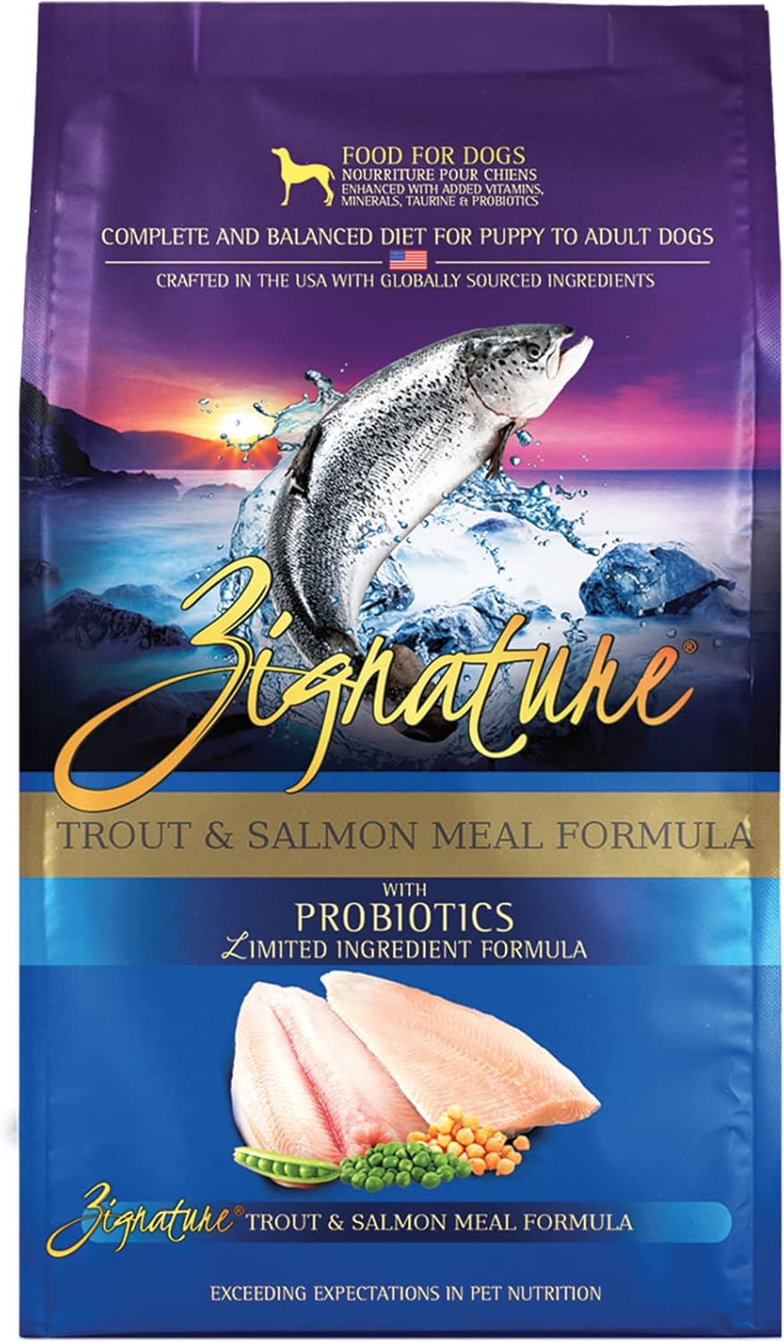 Zignature Trout & Salmon Limited Ingredient Dry Dog Food 25lb