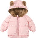 Baby Girls Coats for 6 Months-5 Years Winter Bear Hooded - Warm Fit