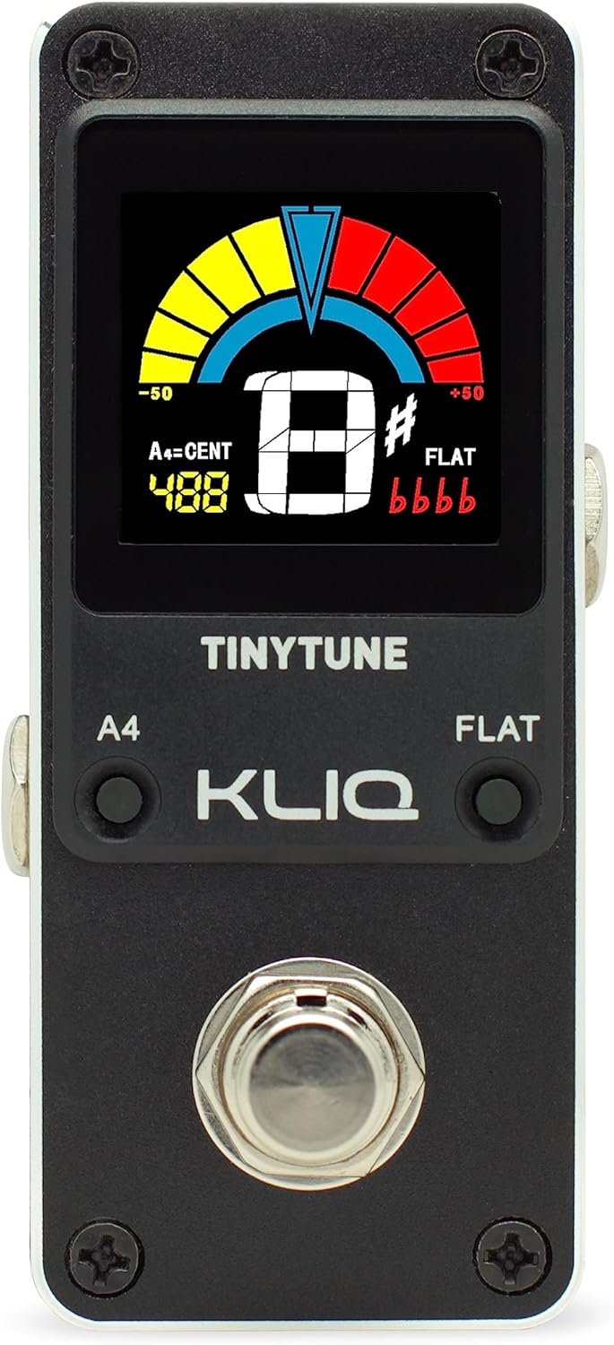 KLIQ TinyTune Mini Tuner Pedal - Accurate Tuning on the Go!