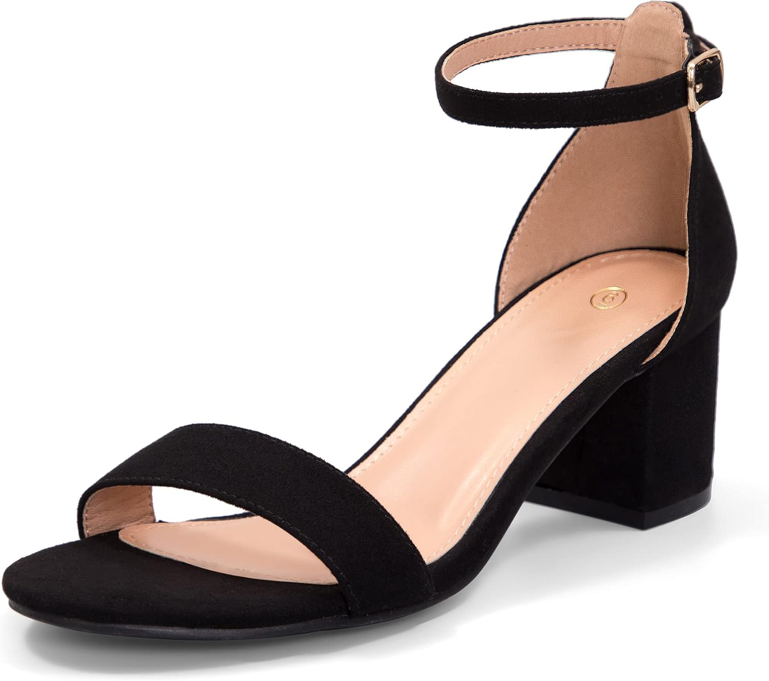 Chunky Low Heels Open Toe Block Heeled Dress Sandals for Women