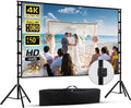 150-Inch Outdoor Projector Screen with Stand for Movie Nights