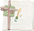 Handmade Hemstitch Linen Cocktail Napkins: Elegant & Durable - Jolitee