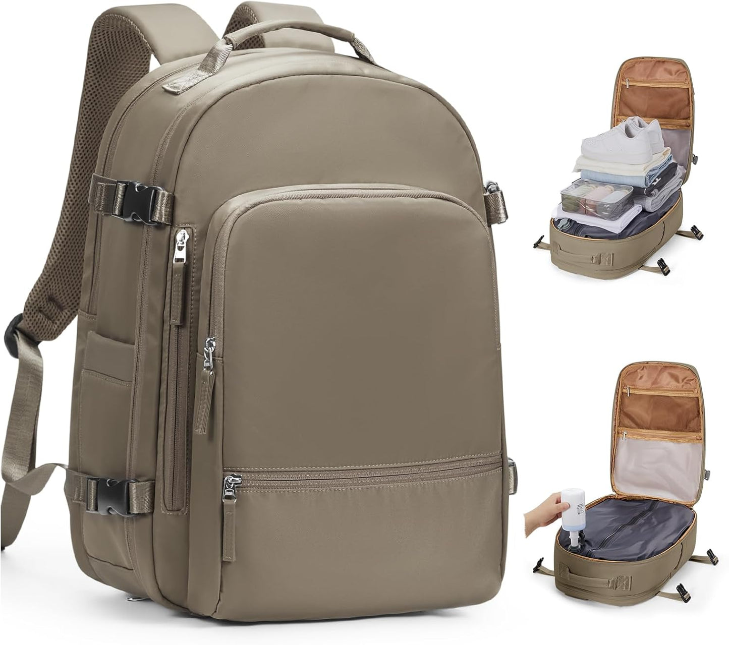 Vacuum Backpack Travel with Pump for Compression & Organization