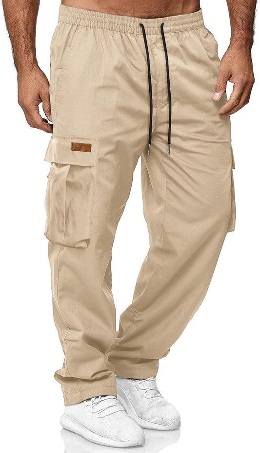HOTake Men's Casual Cargo Sweatpants for Hiking and Jogging