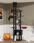 Gothic Floor to Ceiling Cat Tree for Large Cats - Corner Tower