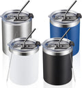 MEWAY 12 oz Lowball Insulated Tumbler 4-Pack - Keeps Drinks Hot