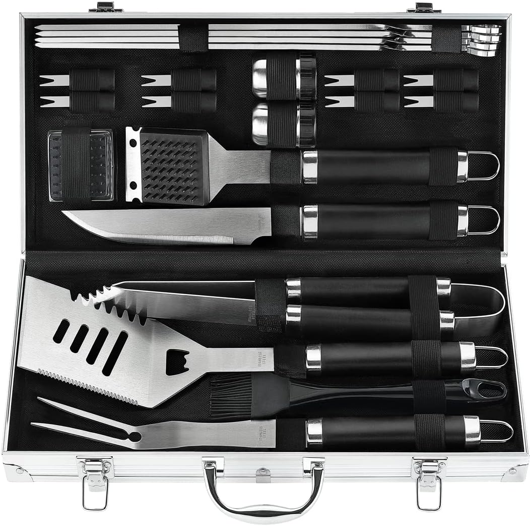POLIGO 22PCS Heavy Duty BBQ Grill Accessories Set for Grilling
