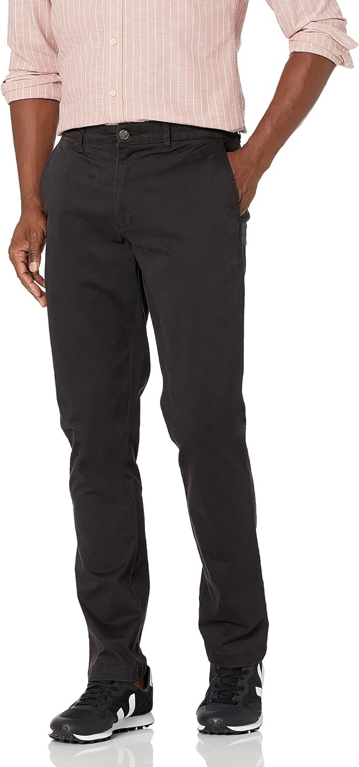 Athletic-Fit Washed Comfort Stretch Chino Pant for Men