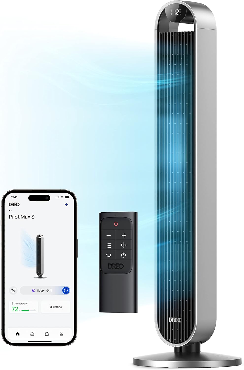 Ultra-Quiet 42 Tower Fan with 12 Speeds
