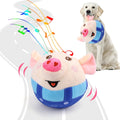 Interactive Dog Toys Pig - Jumping Squeaky Rechargeable Toy for Dogs