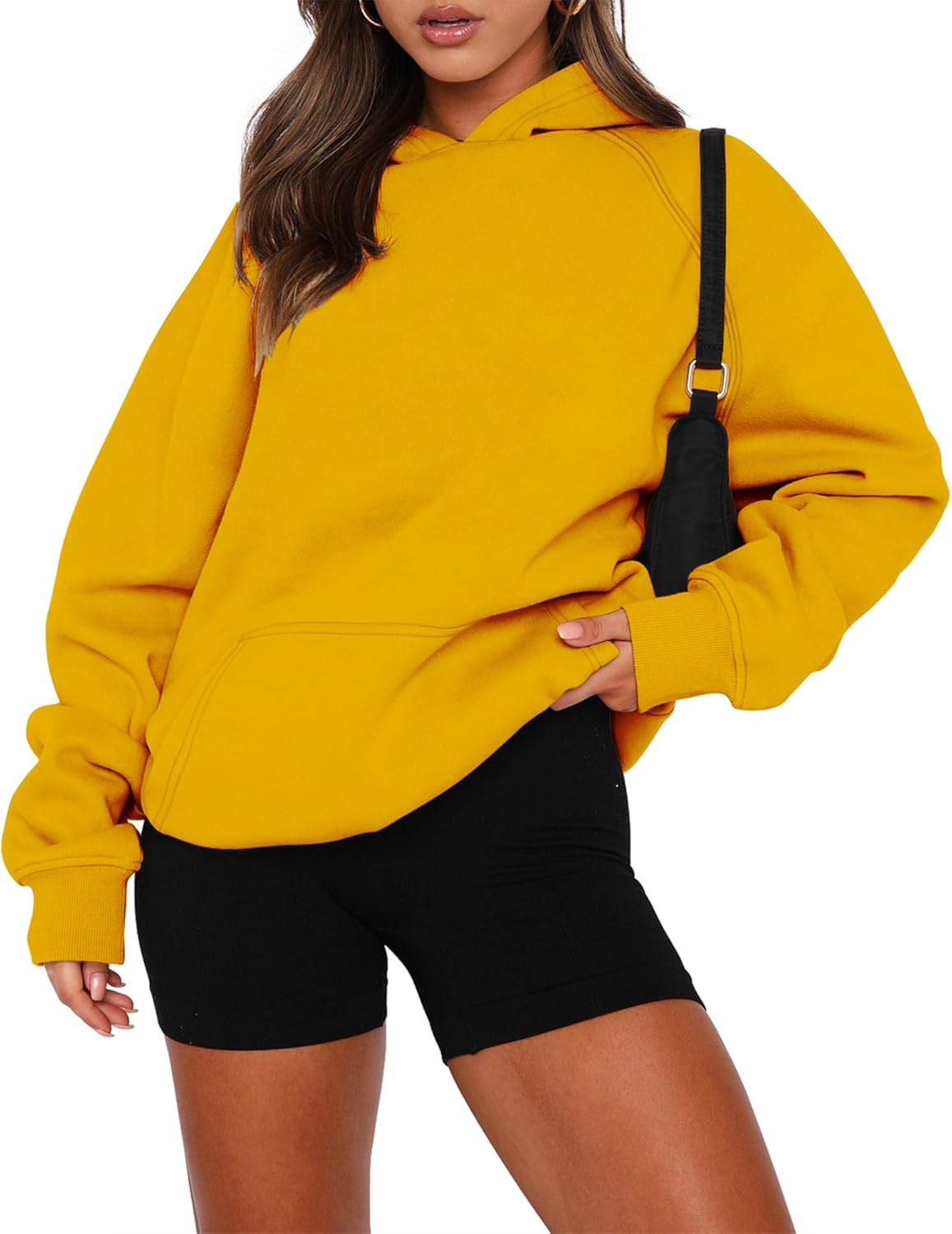 onlypuff Women Pullover Sweatshirt Cozy Hoodies with Pocket