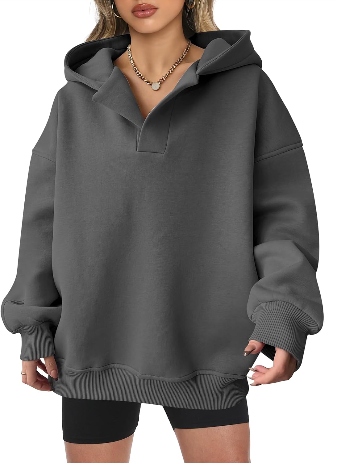 Oversized Hoodies for Women - V Neck Sweatshirts for Fall 2025