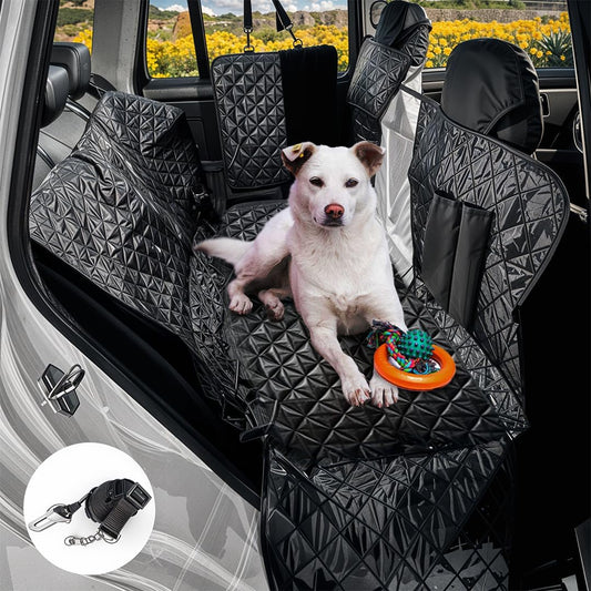 Waterproof Dog Car Seat Cover | Safety Strap Included