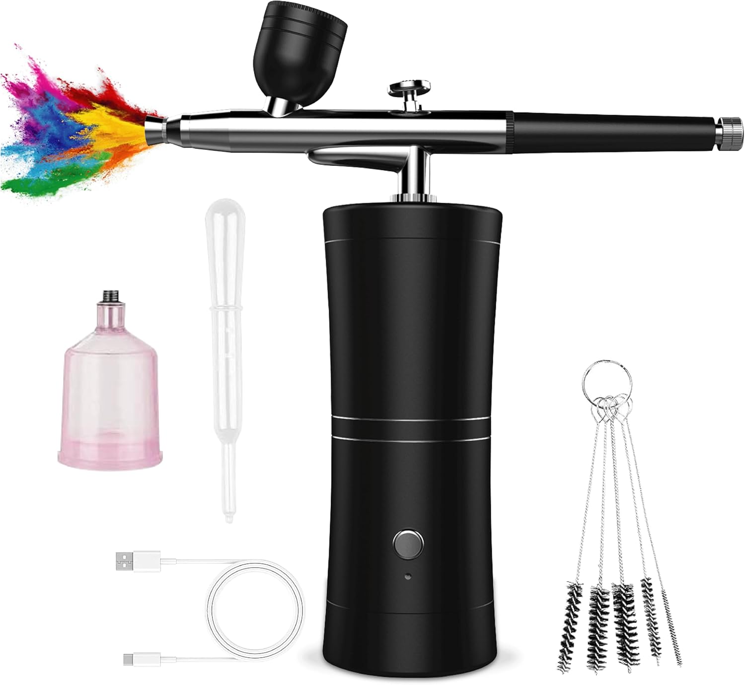Rechargeable Cordless Airbrush Kit - Precision 0.3mm Nozzle