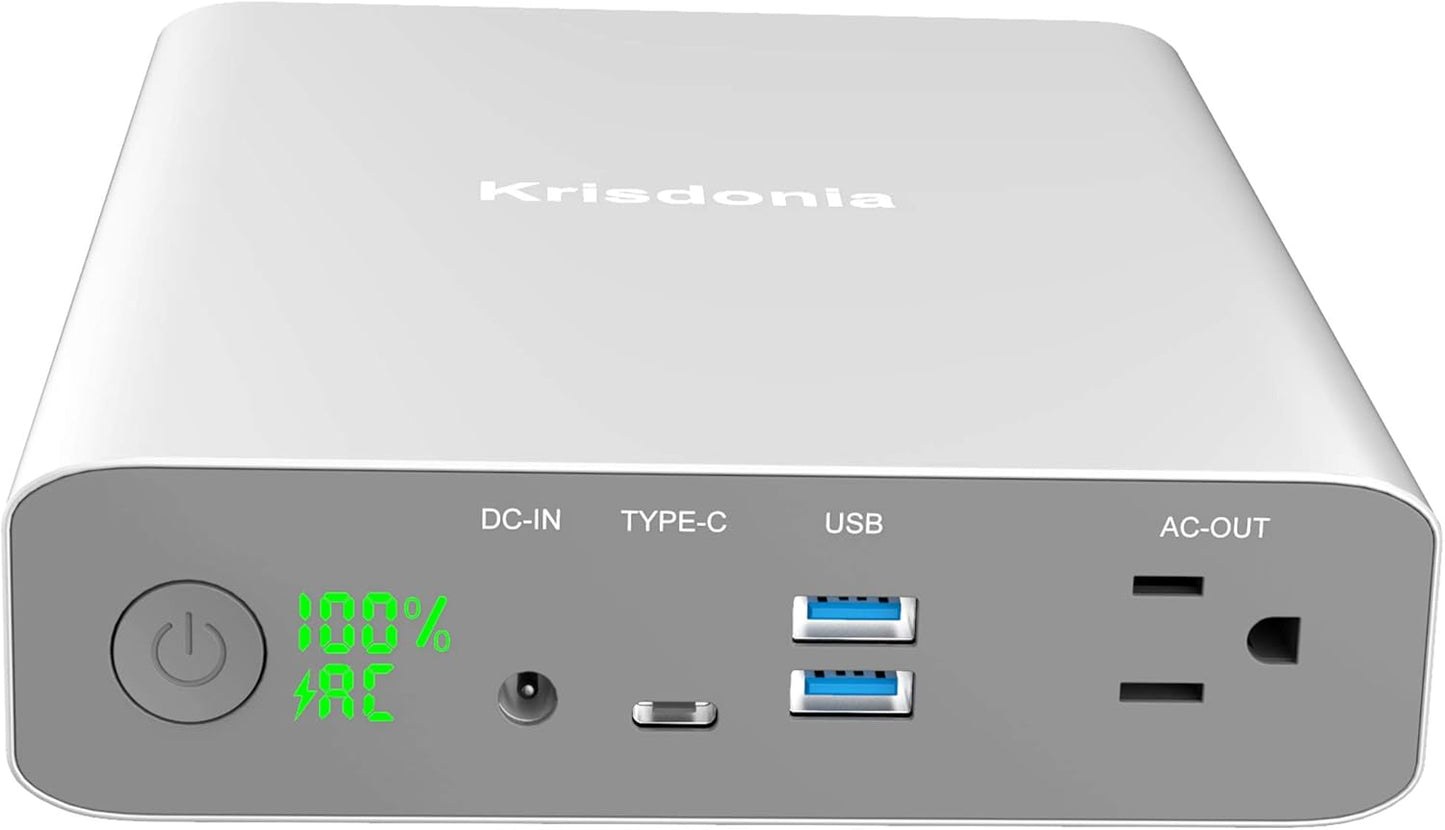 Krisdonia Portable Power Bank: 60000mAh CPAP Power