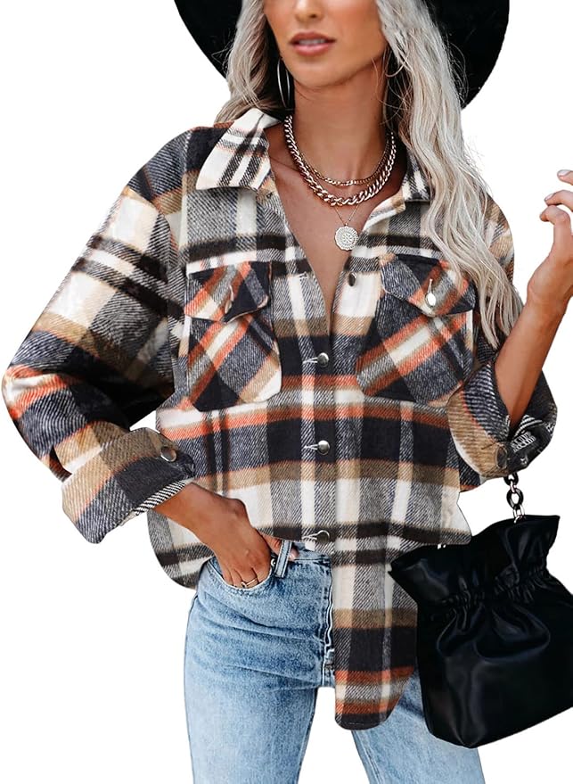 BTFBM Women Corduroy Shacket Jacket for Fall Fashion Trends