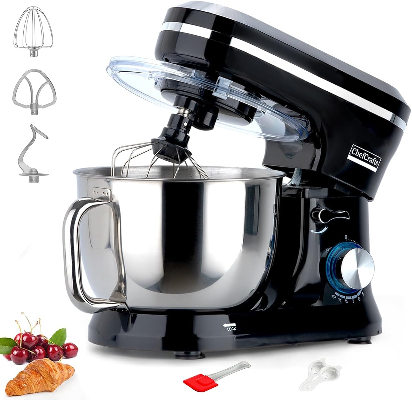 Household Stand Mixer with 6.5 Quart Bowl for Baking Needs