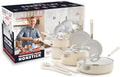 GreenPan x Bobby Flay 13 Piece Nonstick Cookware Set - Cream