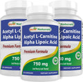 Acetyl L-Carnitine and Alpha Lipoic Acid 750 mg Best