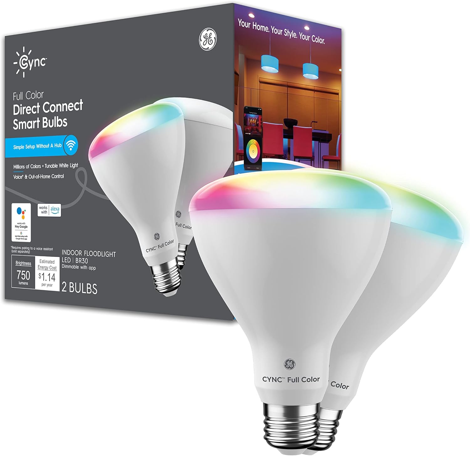 Cync BR30 Smart Bulb WiFi LED Light Bulbs for Home Lighting