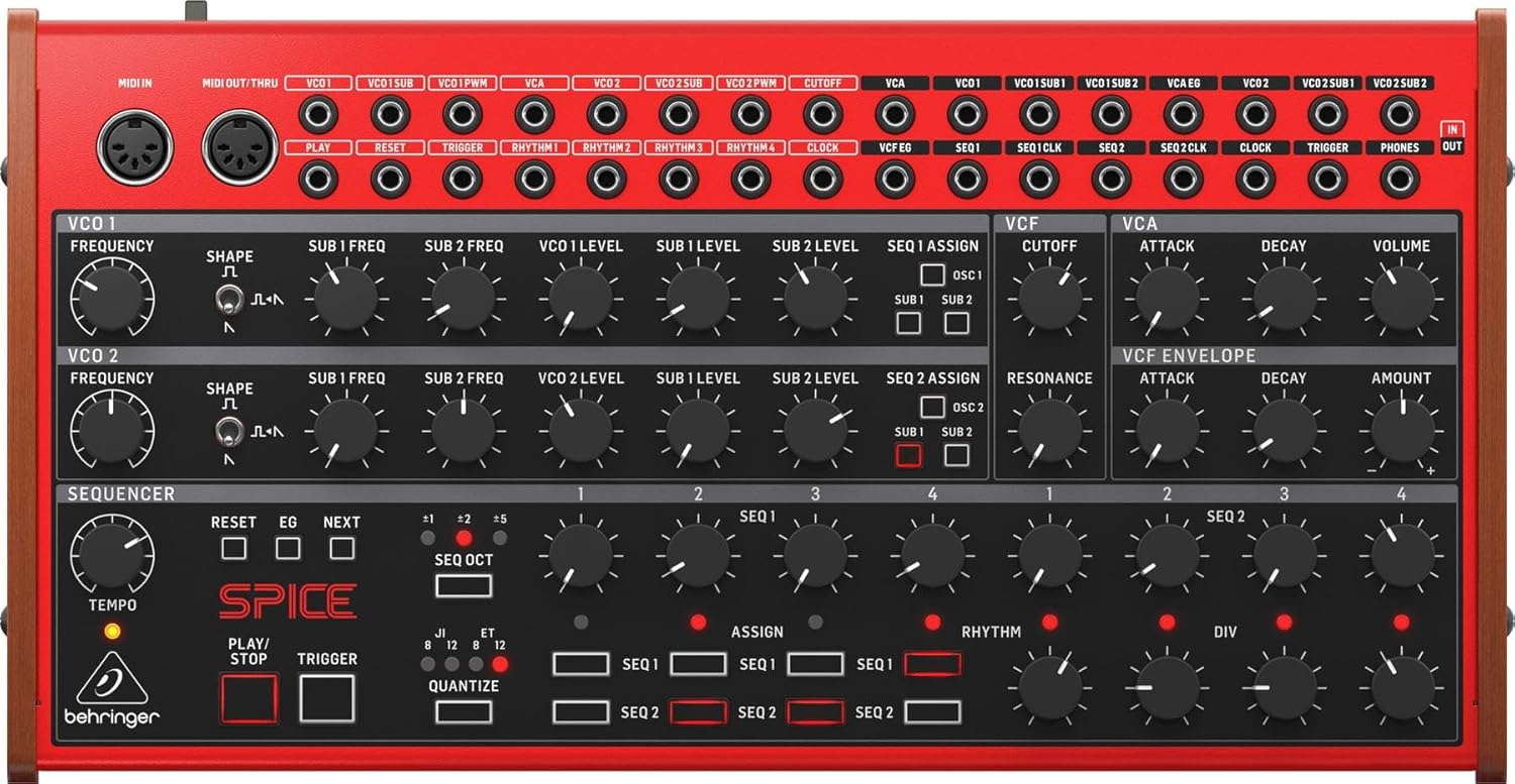 Behringer Spice Analog Semi-modular Polyrhythmic Synthesizer Review