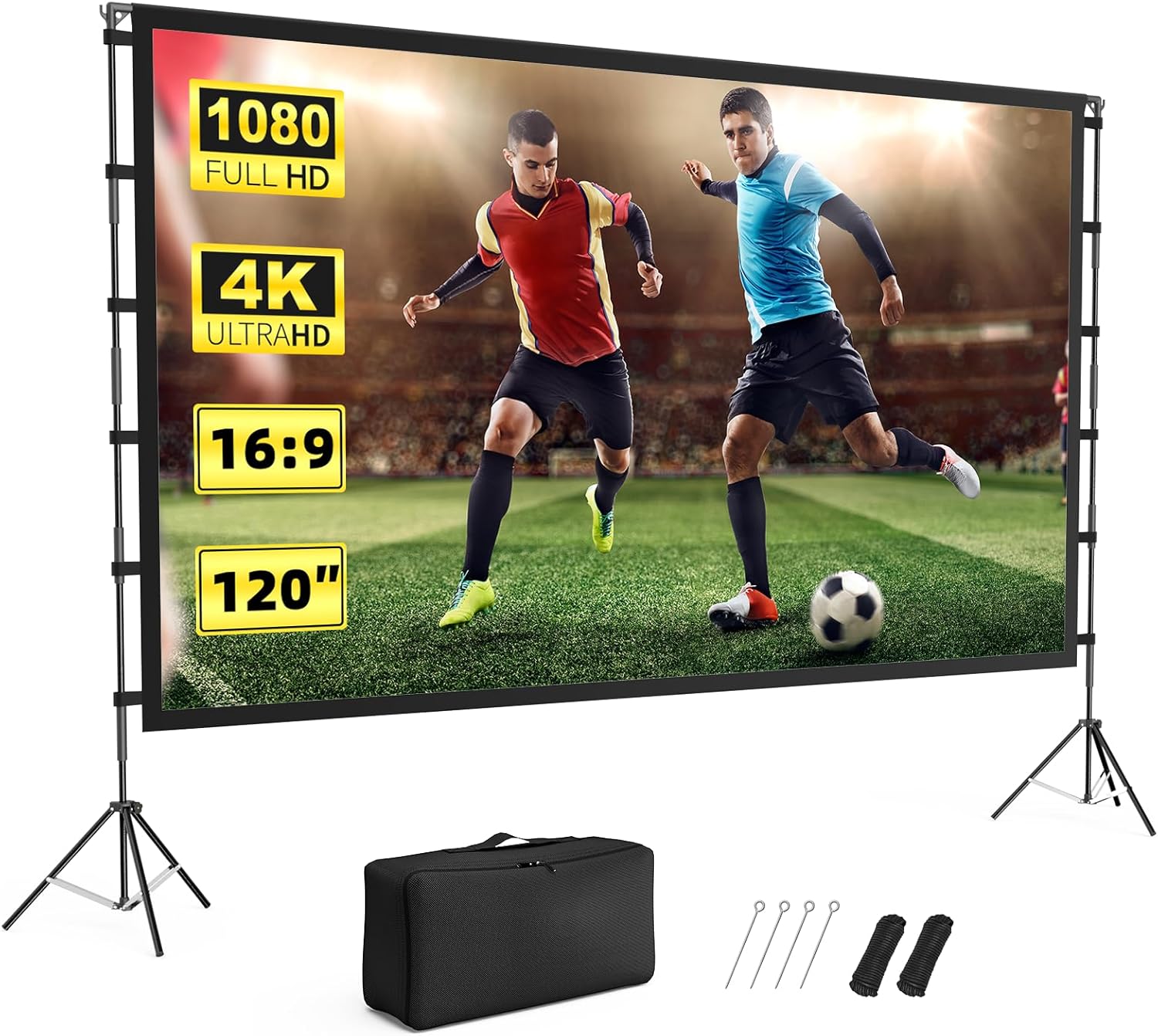 Vamvo 120 Portable Outdoor Projector Screen for Epic Movie Nights