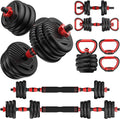 Adjustable Dumbbells Set for Home Gym - 4 in 1 Fitness Solution