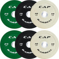 CAP Barbell 2-Inch Olympic Bumper Plate Set - Durable, Balanced Option