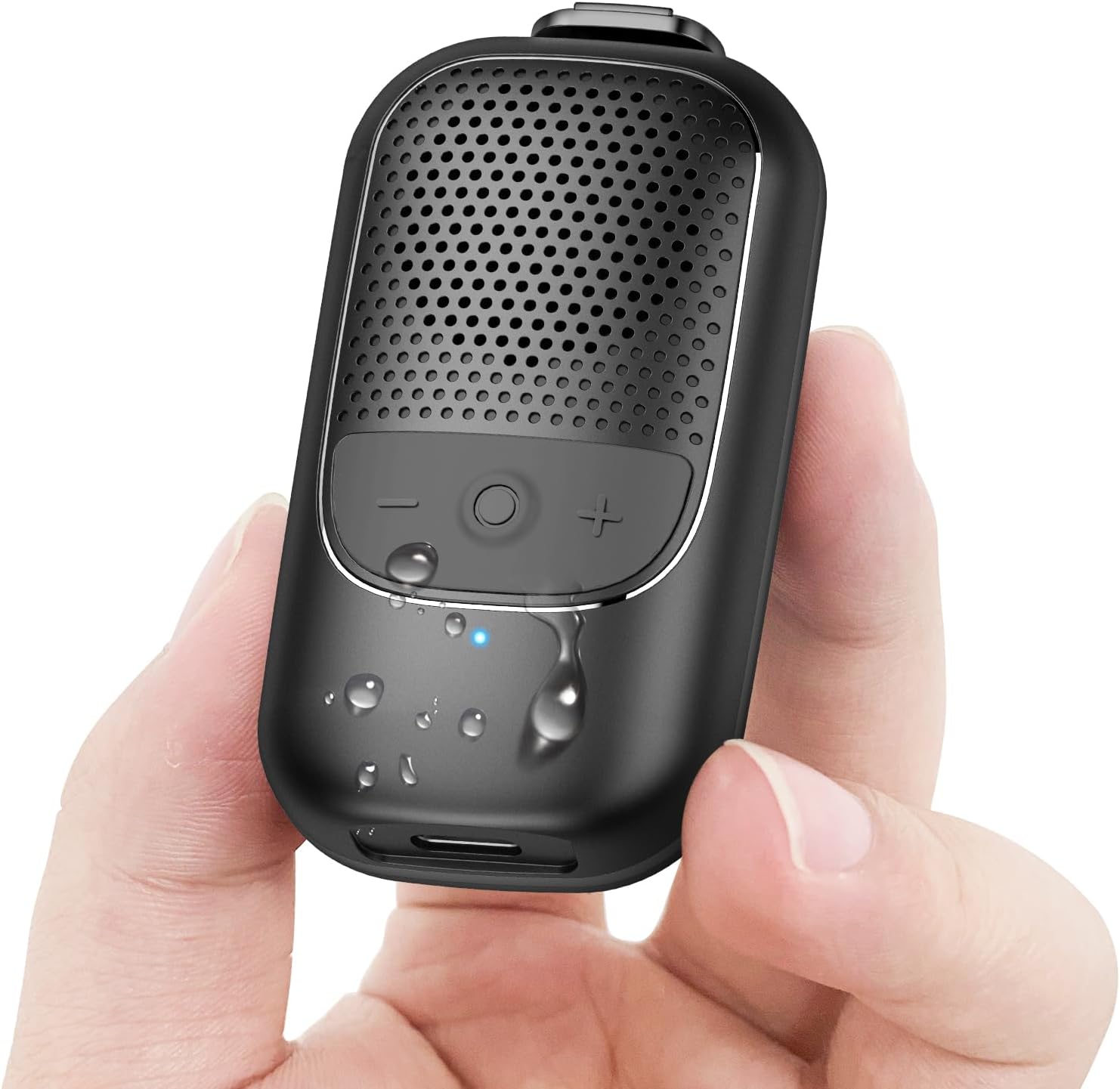 Clip-On Bluetooth Speaker with 15H Playtime | IP67 Waterproof, Hands-Free Calls | Tiksounds