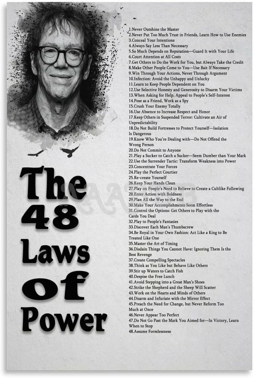48 Laws of Power Canvas Poster - Transform Your Space!