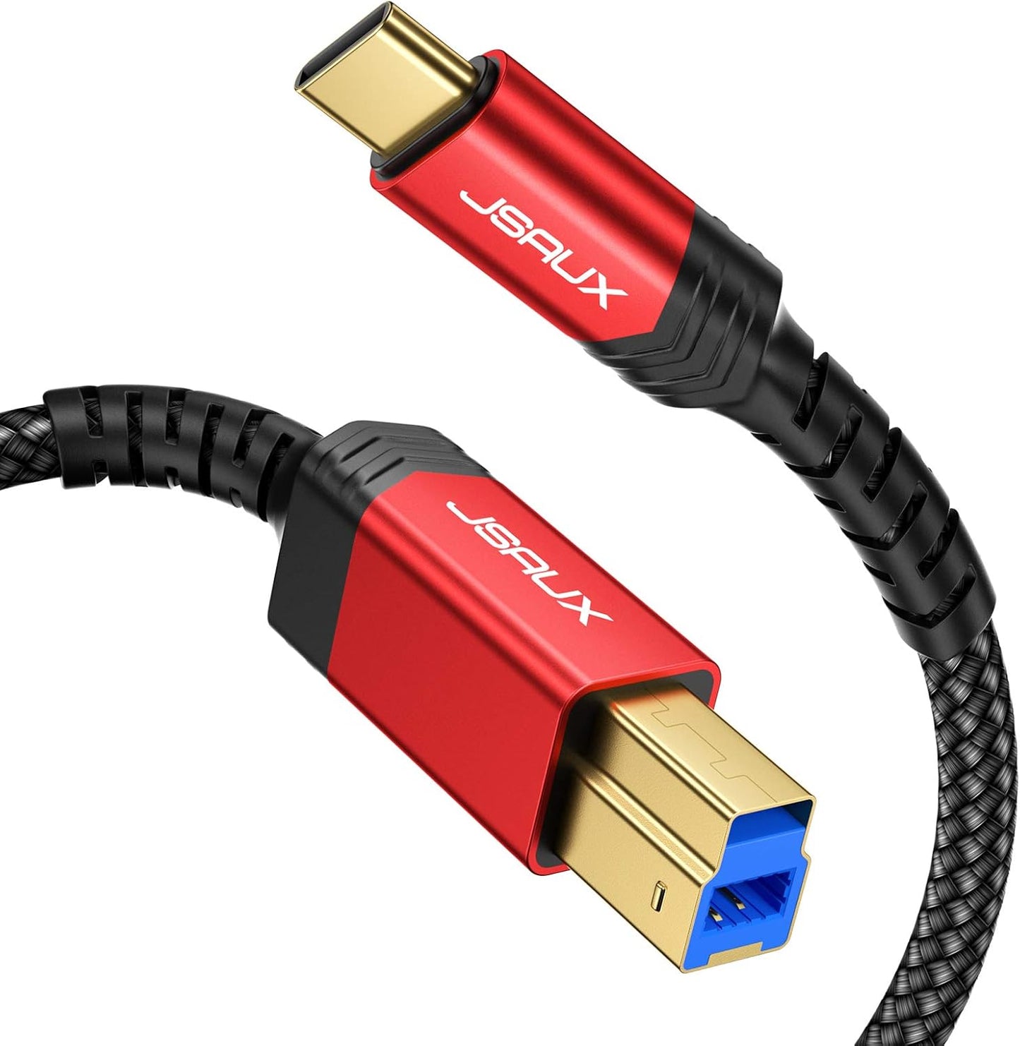 Fast Data Transfer: JSAUX USB 3.0 B Male to USB-C Cable