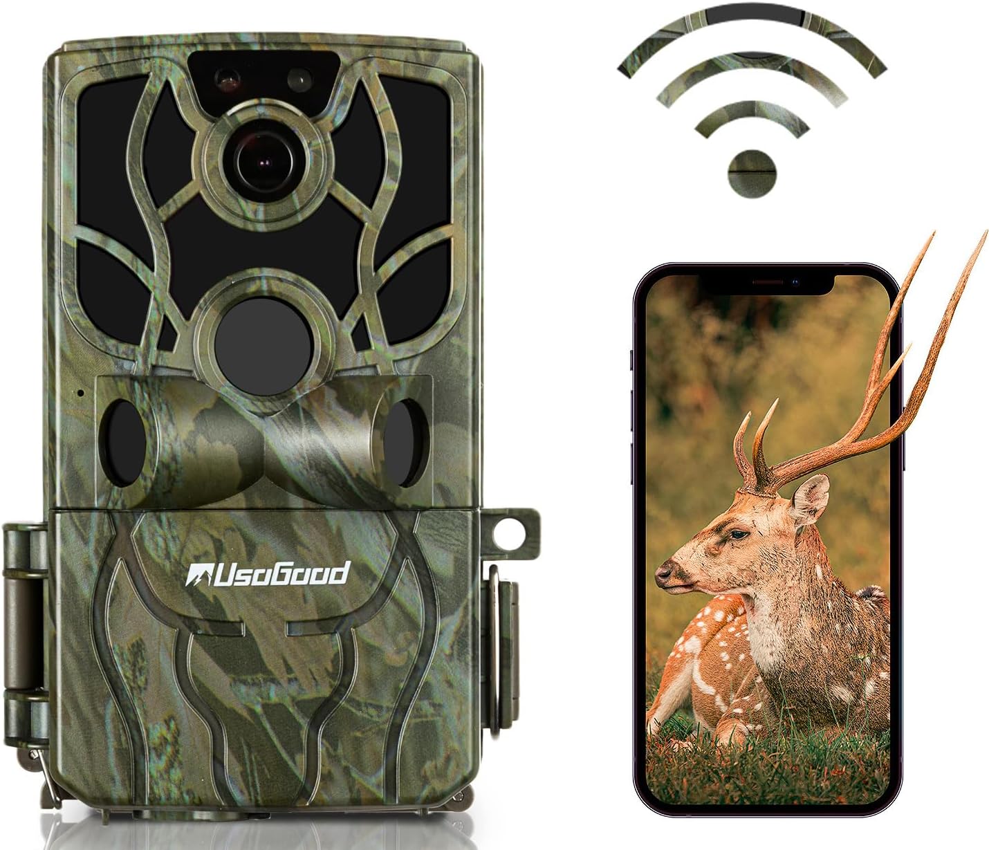 Usogood 4K WiFi Trail Camera - No Glow Night Vision