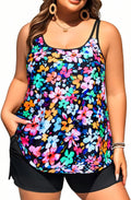Plus Size Tankini Swimsuit for Women - Two Piece Flowy Set