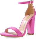 Ankis Nude Black White Heels for Women - 4in Strappy High
