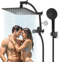 Hibbent All Metal 10x9 in Rain Shower Head Combo - High Pressure